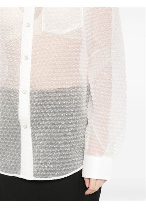 White bubblewrap semi-sheer blouse Helmut lang - women HELMUT LANG | O06HW506C5J